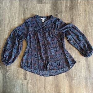 Ophelia Roe Paisley Print Women's Top
